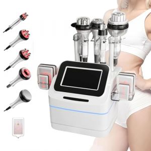 6 En 1 Lipocavitation Radiofrequence Machine 40k Cavitation Ultrasonique et Radio Fréquence Appareil Amincissant Corps Beauté du Visage Anti-Cellulite Anti-Rides pour Visage Bras Abdomen (TuBanRen, neuf)