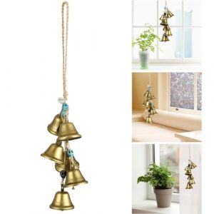1 Brochette de D&eacute;cor de Cloches de Sorci&egrave;re Suspendues, Carillon &agrave; Vent Vintage, Couronne Carillons &Eacute;oliens Sorci&egrave;re, Cloche Sorci&egrave;re Suspendue, pour Bouton Porte Jardin, Maison(Couleurs M&eacute;lang&eacute;es) (AntBalloon EU, neuf)