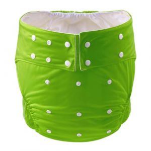 CutiePlusU Couche Lavable Adulte Couche Lavable Couche Réglable Réutilisable Respirant Étanche - Vert (CutiePlusU, neuf)
