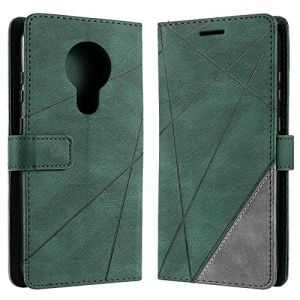Vankii Coque pour Nokia 5.3, Rabat Portefeuille de Protection Cuir PU Etui, Slim Silicone TPU Bumper Magn&eacute;tique Housse, Flip Porte Cartes avec Fonction Support Cover Antichoc Case (Vert) (Vankii EU Store, neuf)