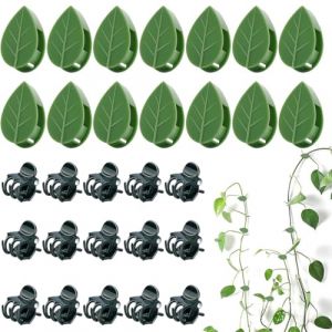 THQAE 80 Pcs accroche plante grimpante, Clip Plante Grimpante Mur, Clips Plantes Auto-adh&eacute;sifs en Forme de Feuille Clip Plante Grimpante Clips de Support de Plantes pour Plantes Grimpantes Mur Jardin (ProTechika O&Uuml;, neuf)