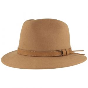 Breiter - Chapeau de plein air en feutre - Chapeau de randonn&eacute;e en laine 100% - Imperm&eacute;able et pliable - Avec garniture en cuir - Pour homme et femme, 56 (Breiter La Mode et L'Univers du Chapeau, neuf)