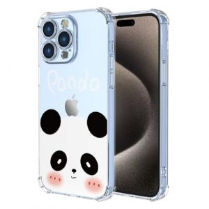 COMAKU Femme Coque Compatible avec Samsung Galaxy S26 5G, Transparente TPU Silicone 3D Relief Motif Filles Souple Protection Case Cover - Panda (Dinsi, neuf)