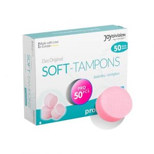 JOYDIVISION Soft Tampons professional I 50 pcs I pour le sport, la natation & le spa I Éponges menstruelles ultra douces I Insertion & retrait faciles I Tampon doux sans fil (HaJa GmbH, neuf)