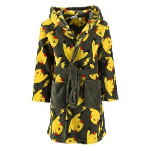 Pok&eacute;mon Robe De Chambre pour Gar&ccedil;on, Robe Doux Motif Pikachu Peignoir en Polaire Velours, Taille 6 Ans | Vert (La Esencia, neuf)
