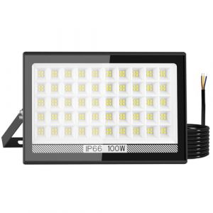 T-SUN Projecteur LED Extérieur 100W 10000LM, 200 LEDs, Éclairage Mural IP66 Étanche 6000K Blanc Froid, Installation Flexible Éclairage Mural d'extérieur pour Cour, Jardin, Garage, Terrasse et Sécurité (T-SUNLED, neuf)