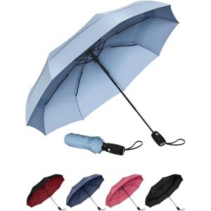 Repel Umbrella Parapluie Pliant Résistant au Vent - Ouverture Automatique Facile - Parapluie Compact et Durable, Armature en Fibre de Verre Solide, Dôme Imperméable – Tient dans un Sac à dos ou à Main (Upper Echelon Products UK, neuf)