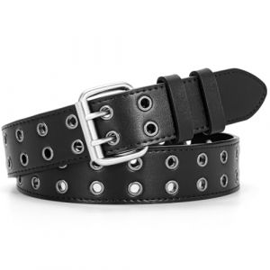 BELTROAD Ceinture en strass pour homme et femme, ceinture western cowboy cowgirl ceinture en cuir avec croix et diamant pour jeans, 01 - Noir, L for Waist 38"-43" (zhiyuan store, neuf)