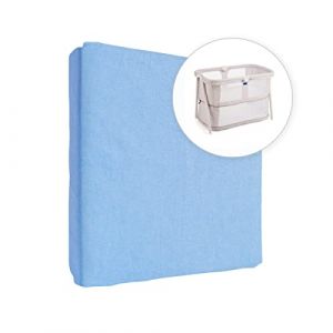 Drap-Housse en Jersey 100% Coton pour Matelas de b&eacute;b&eacute; de 95 x 65 cm (Bleu) (Baby Comfort Ltd, neuf)