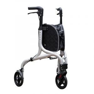 APLOS | Déambulateur 3 roues en aluminium avec panier | Très Léger/Panier Amovible | Facilement Maniable | Roue Avant Rotative (Tous-Ergo, neuf)