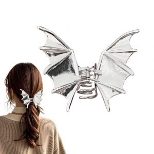 Bat Hair Clip, Gothic Wing Jaw Clamp, 4.13x3.15in Non Slip Claw Clip, Lightweight Secure Grip, Spooky Halloween Design for Women, Cosplay, Holiday Parties, Masquerade, Themed Events (changpei, neuf)
