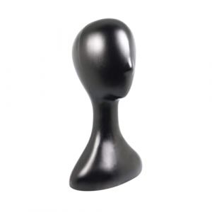 TOYZFRIENDY Tête de Mannequin Plastique pour Perruques et Chapeaux Support et Léger Modèle Femme pour Coiffure et Entraînement Professionnel (Muliuin, neuf)