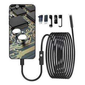 Fsaklaskdy Camera Endoscopique, Camera Inspection Canalisation, Endoscopique Cam&eacute;ra d'inspection de Serpent 1920P HD, Endoscope avec 8 Lumi&egrave;res R&eacute;glables, Etanche IP67 Endoscope Canalisation (BUSUIOC AISEO S.R.L., neuf)