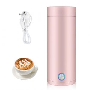 mizikuu Bouilloire électrique de Voyage, 3 en 1 Mini Bouilloire 400ml Bouilloire Portable de Voyage Acier Inoxydable 300W 5 Minutes de Cuisson Rapide Mug Chauffant pour Lait Café Thé Poudre (JINJIE LIMITED, neuf)