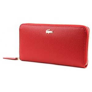 Lacoste - Compagnon Lacoste en cuir ref_cem36449-176-pompeian red (GIZASPORT, neuf)