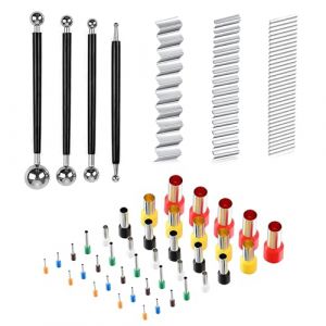 JMZLLRX 47 PCS Outil de Modelage Argile, Outils de Pointillage, Poterie P&acirc;te Polym&egrave;re Fraises en Argile Ronds pour Fabrication d'Argile, Modelage DIY Emporte-pi&egrave;ces Artisanat (JiaMai Store, neuf)