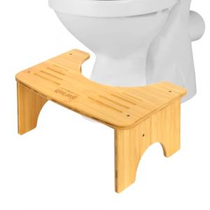 RayLove Tabouret de Toilette physiologique en Bambou (Couleur Bois, 6.5 in) (Raylove Direct, neuf)
