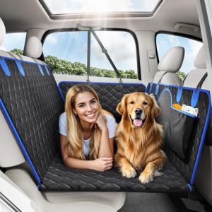 Tivray Protection Voiture Chien Si&egrave;ge Arri&egrave;re, Housse Voiture Chien avec Planche Dur Solide Rayures et Imperm&eacute;able Protection Si&egrave;ge Voiture pour Chien - Convient &agrave; Tous Les Types de Voitures (Showmore EU, neuf)