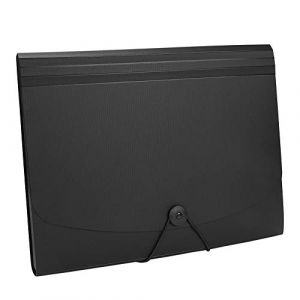 Trieur Accordéon 12 Compartiments A4 Chemise Simple Porte Document Extensible Classeur Rangement Papier avec Etiquettes Trieur à Soufflets Dossier Bureau école Portable Organiseur Pochette (IBlueloveruk, neuf)