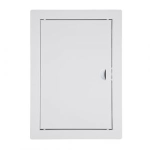 ADGO - Trappe de Visite 50x60, Porte de Visite, Trappe de Service pour Inspection et Recouvrement, M&eacute;tal, Montage Horizontal et Vertical - Blanc, avec fermeture &agrave; cliquet (ADGOsklep, neuf)