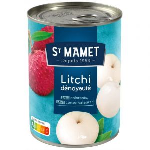 ST MAMET - Fruit de Litchi Denoyaute en Sirop L&eacute;ger - 560g - D&eacute;couvrez Le Go&ucirc;t Intense du Litchi Tout en Douceur - Le Lot De 3 (Franc shopping, neuf)