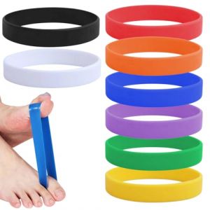 SIRLOMU S&eacute;parateurs d'orteils Hallux Valgus Premium, 8 pi&egrave;ces, Correction Training Band, Bandage pour Ballenzehen, Correcteur de Bunion, Big Toe Strap, Orthese, Toe Spacer, Hallux Valgus Protection (SHI  DABAO DE DIAN, neuf)