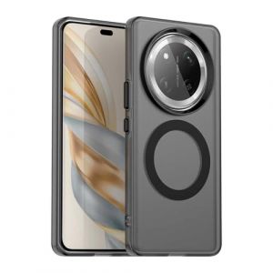 YUECXIN Magn&eacute;tique Coque pour Honor Magic 7 Lite 5G/Magic7 Lite/X9c Compatible avec Magsafe, Tr&egrave;s Mince Translucide Mate Dur PC Dos &Eacute;tui, Souple TPU Bumper Antichoc Silicone Housse. Noir (YUECXIN, neuf)