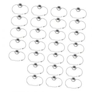 LIFKOME Plateau Pour Bracelet Vierge Avec 25 Cabochons Lunette Cam&eacute;e Artisanale Pour Bijoux Diy Plateau Pour Bijoux Artisanaux (Lmposing, neuf)