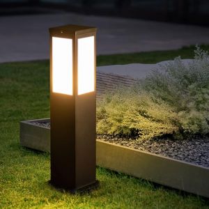 TRIVIDHA Solaire Paysage Chemin Lumière Fer Logement Voie Lumière 3W Luxe LED Borne Luminaire IP65 Étanche Jardin Lampadaire Extérieur Passerelle Lumières pour Pelouse Cour Allée Décoration (TRIVIDHA FR Lighting Factory, neuf)