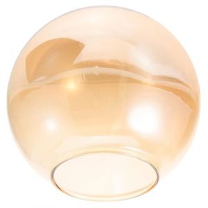 Ciieeo Abat-Jour Globe En Verre Ambr&eacute; 15Cm Pour Luminaires Int&eacute;rieurs Suspension Remplacement Abat-Jour Boule Demi-Sph&egrave;re Facile &Agrave; Installer (Nelson Xia, neuf)