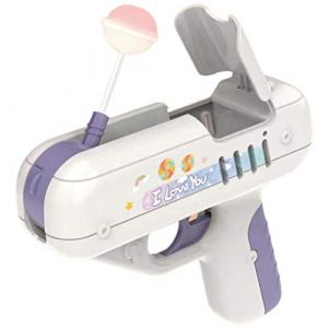 TiSkying Jouet de Pistolet à Bonbons, Candy Gun Sucre Lollipop Gun Sweet Toys ​Jouet de Pistolet de Stockage de Sucette Jouet de Bonbons pour Enfants grçons et Filles (HELEVIA, neuf)