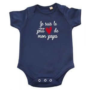 DSTNY Body b&eacute;b&eacute; Je suis le petit c&oelig;ur de mon Papa - bleu marine (taille 0-3mois) (DSTNY, neuf)