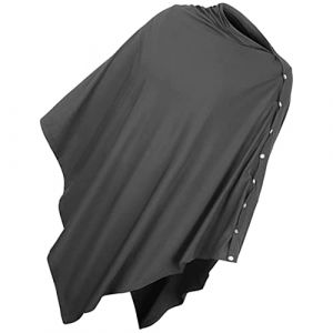 TOYANDONA Couverture d'allaitement Cape Allaitement Couvertures D&rsquo;allaitemen Allaiter &Eacute;charpe d&rsquo;Allaitement Serviette d'allaitement Enveloppement d'allaitement Bavoirs d'alimentation(Gris Fonc&eacute;) (Qaidam, neuf)