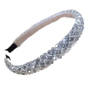 Bandeaux for femmes, accessoires for cheveux, cerceau &agrave; cheveux en cristal, f&eacute;e sauvage, super dame, strass, temp&eacute;rament, &eacute;pingle &agrave; cheveux, bandeau gris(Silver) (SJVNGYEW, neuf)