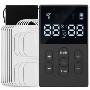 Aolso Électrostimulateur Musculaire, 3 EN 1 TENS Electrostimulateur Musculaire, Musculaire EMS - Rééducation, Massages, Soins de kinésithérapie - 12 programmes de Massage + 12 électrodes (YIJIABAI, neuf)