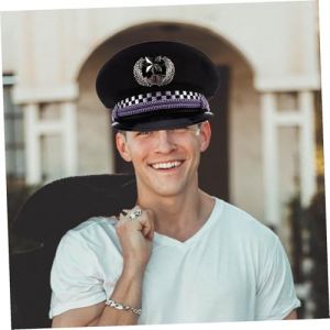 TOVINANNA Chapeau de Capitaine R&eacute;glable pour Hommes Casquette de Pirate et pour Halloween Costume Marin et R&ocirc;le de Capitaine Yacht Accessoire de F&ecirc;te Confortable et Ajustable (Qieiyi, neuf)