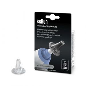 Braun Embout ThermoScan Hygiene cap - 40 pièces - Convient à tous les thermomètres auriculaires ThermoScan - Sûr et hygiénique - Pas de contamination croisée - LF40EULA (ZURRPRO, neuf)