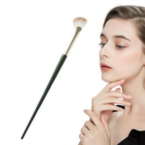 Pinceau contour du nez, pinceau contour coudé - Pinceaux en forme de demi-éventail | Outils de maquillage, brosse coudée à poils souples, surligneur, cosmétiques sous les yeux, Blush pour prof (SXRXHF, neuf)