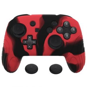 PlayVital Coque pour Switch Pro Protection Manette pour Nintendo Switch Pro,Étui Housse avec Capuchon Joystick,Antidérapante-Blanc,Édition Samouraï (Game Skindecal Store, neuf)