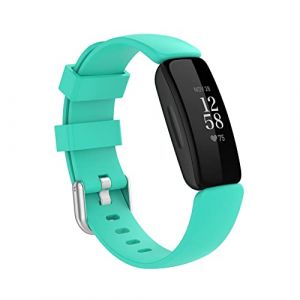 Tyogeephy Compatible avec Silicone Bracelet Remplacement sport Ajustable Souple Bracelets Accessoires pour Femmes Hommes Fitbit Inspire 2 & Fitbit Inspire HR & Fitbit Inspire & Fitbit Ace 2 (Axcellent, neuf)
