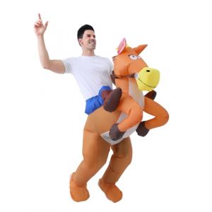 FXICH Costume de cheval gonflable pour homme et femme - Pour cosplay, fête - Costume gonflable pour Halloween (FXICH, neuf)