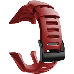 Chainfo Bracelet de Montre compatible avec Suunto Ambit 1 / Ambit 2 / Ambit 3 Peak, Bande de Silicone Sangle NO230208 (Red) (SIMPLEASE LIMITED, neuf)