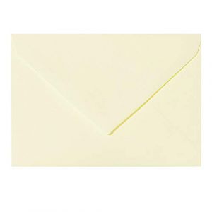 Paper24 Lot de 25 enveloppes B6 à fermeture humide 120 g/m² - 12,5 x 17,5 cm - Pour mariage, anniversaire, bricolage - Jaune tendre (paper24, neuf)
