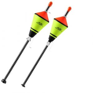 Bvizyelck Flotteur De P&ecirc;che Automatique, 2 Bobber De P&ecirc;che Automatique Portable, Flotteur De P&ecirc;che Enti&egrave;rement Automatique avec B&acirc;ton Lumineux pour Rivi&egrave;res, Bobber De P&ecirc;che Portable pour Activit&eacute;s (ruzthena, neuf)