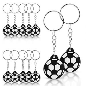 Abeillo 12 pièces mini porte-clés de football pour enfants Motif football, porte clé football de pendentif pour Les Amateurs de Football, Supporters, Sportifs (Ningx, neuf)