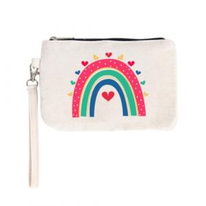 UEIOAVL Vanity et trousses &agrave; maquillage, 1 trousse de toilette en toile trousse de toilette trousse &agrave; crayons pochette cadeau pour la f&ecirc;te des enseignants (blanc cass&eacute;) (KONGLINpengde, neuf)