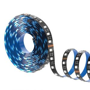SEZO 24V 5M 300LEDs Ruban LED RGBW 4 en 1 Bande LED 5050SMD RGBWW(RGB+Blanc Chaud) Bande lumineuse Ruban lumineuse Éclairage IP30 Non étanche pour Décorations Intérieures PCB Blanc (SEZO EU, neuf)