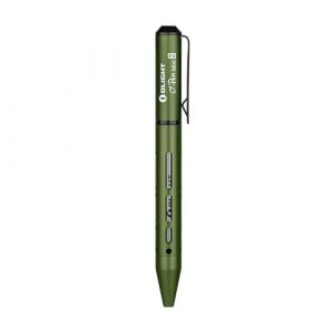 OLIGHT Open Mini 2 à Double Usage Stylo avec Encre Noire de 0,7 mm Crayon 2 en 1 à corps métallique Stylo à Bille à Clip Durable avec Boulon en S Inversé pour Le Bureau, Le Cadeau, L'école(Vert) (Guangdi Digital, neuf)