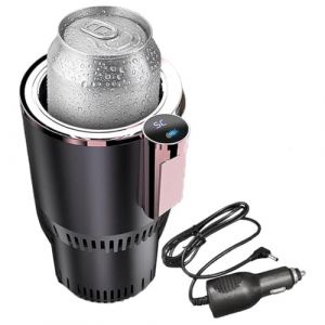 MOLERRI Chauffe-Tasse et Refroidisseur de Voiture Intelligent 2 en 1, Tasse Automatique avec Fonctions de Refroidissement et de Chauffage, Refroidisseur de Boisson Isolant pour Gobelets C (guofengdianzi, neuf)