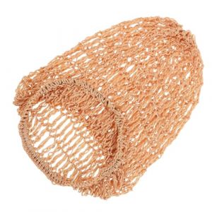 TEHAUX Filet à Cheveux en Maille Élastique pour Femme Bonnet de Nuit en Maille Respirante Protection Cheveux Longs Bonnet de Sommeil Accessoire Tricot Crochet pour Dormir (Breamblue N, neuf)